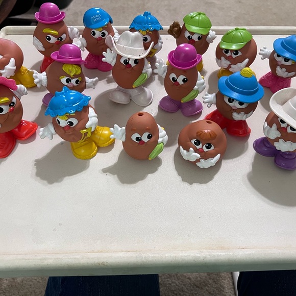 1986 Potato Head Hasbro Playskool set of 15 and extras Toy Set
